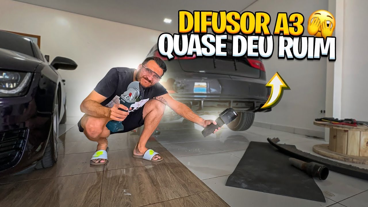 INSTALEI O DIFUSOR NA AUDI A3 *QUASE DEU RUIM*