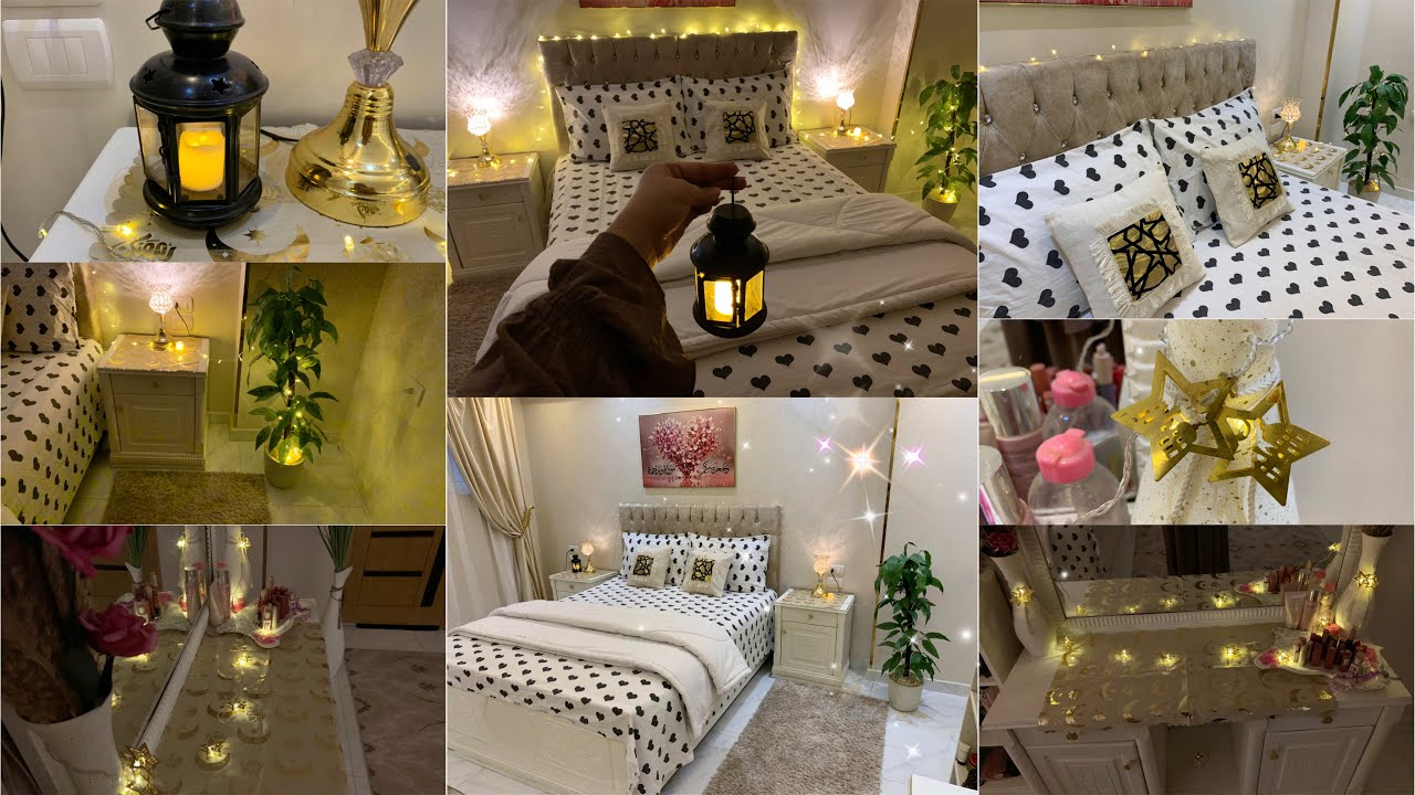 أول مره أعملها🤩فرشت غرفه نومى بزينه رمضان 2026🌙🎉أفكار لتزين وتنسيقات فى غرفة النوم✨والنتيجه صدمتنى🥳