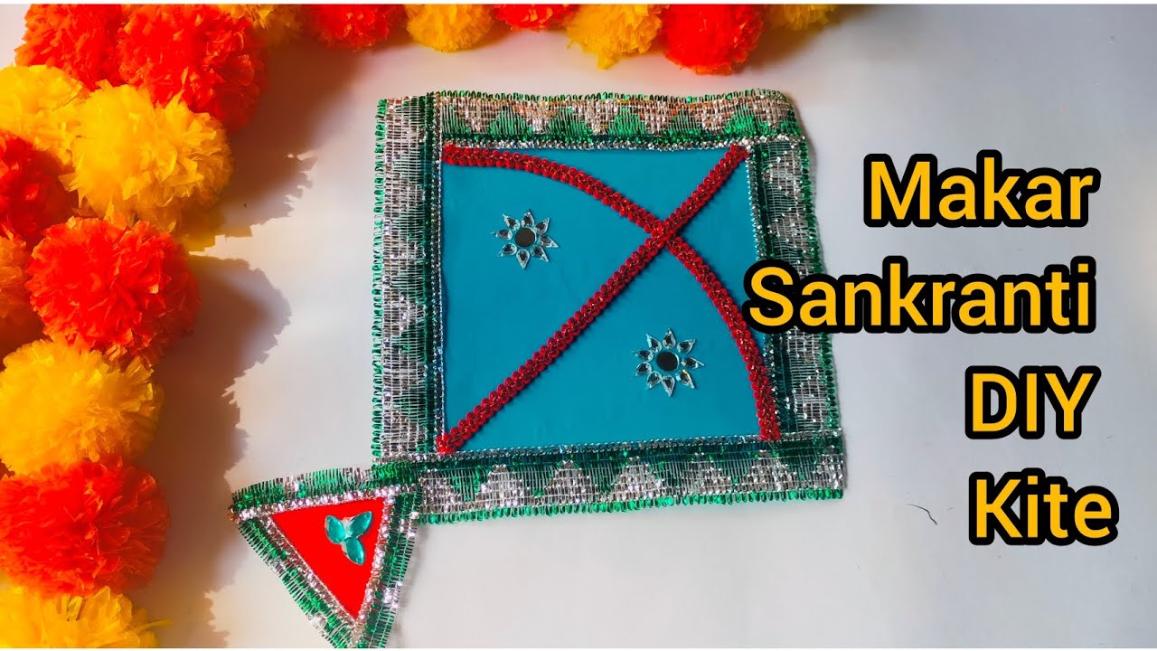 How to make Kite | Kite decoration ideas | DIY Kite | Makar Sankranti Special craft