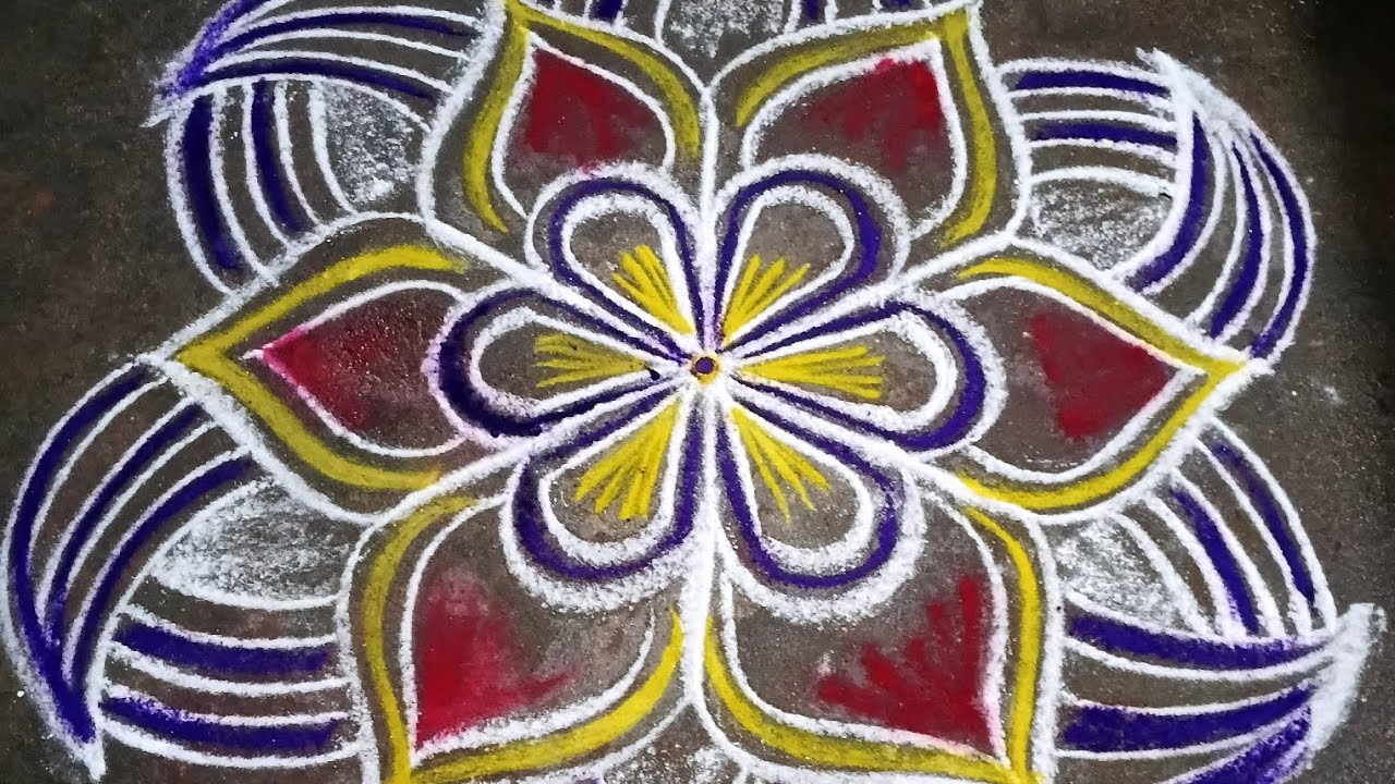 🌸My creative kolam✨️ #trending #muggulu #mugguludesigns #muggu #freehandrangoli  #shortsfeed #kolam 
