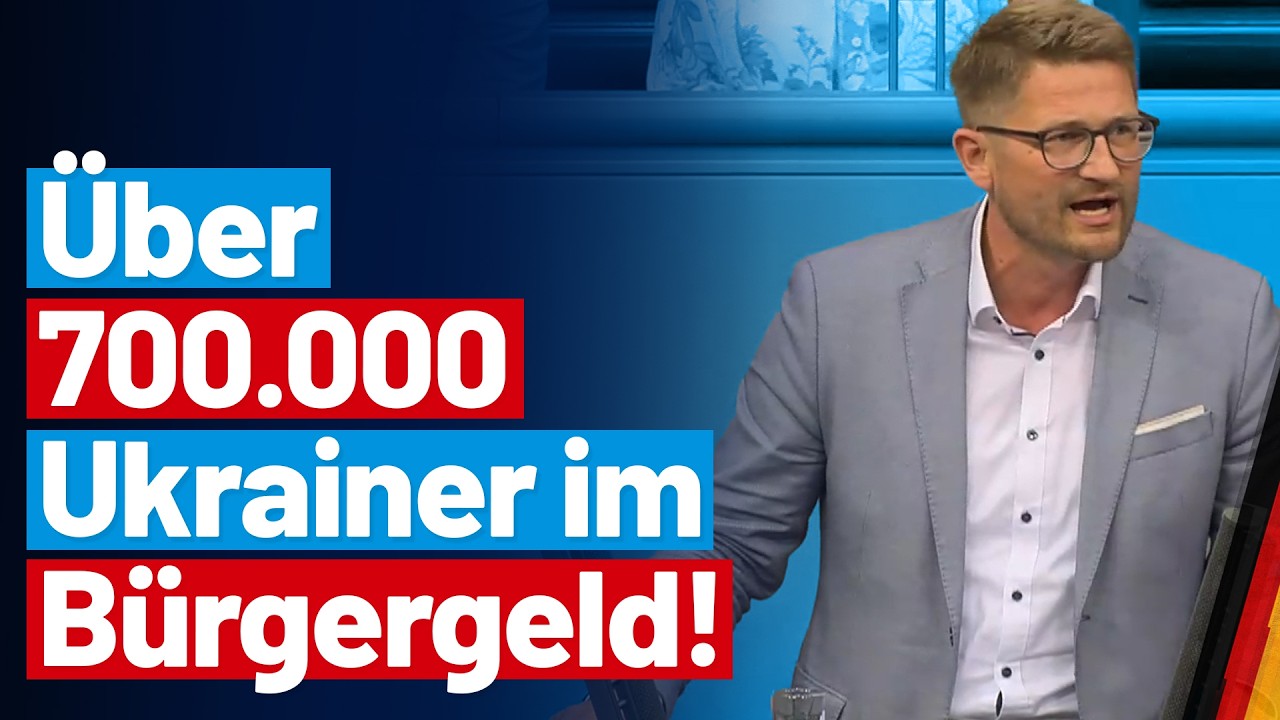 René Springer fordert ein Ende des Bürgergeldbezuges für Ukrainer! - AfD-Fraktion im Bundestag