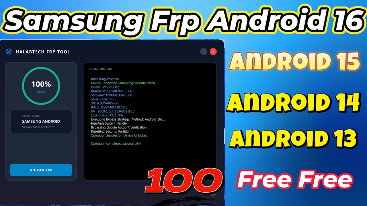 Samsung Android 16 FRP Bypass Tool | Samsung Android 16 frp Unlock All Mobile | Samsung frp Unlock