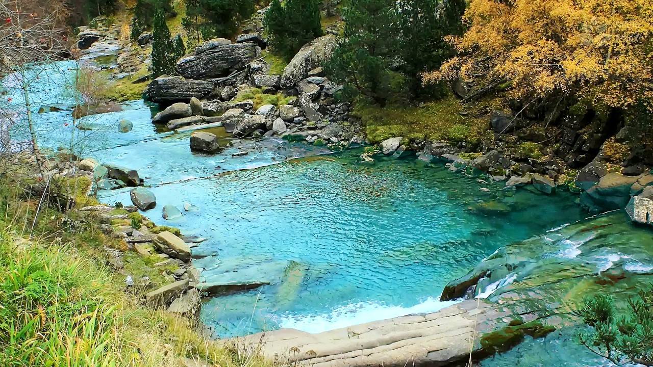Crystal Turquoise River | 10 Hours of Layered Water Sounds for Anxiety Relief