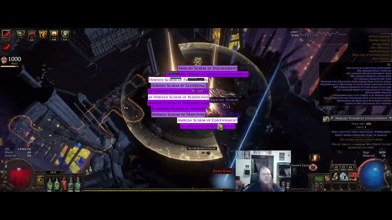 Path of exile when the stronboxes keeps printing scarabs in mirage