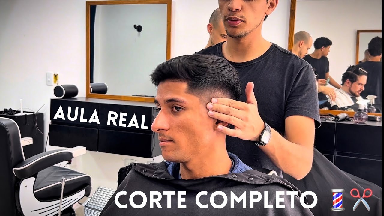 Corte Masculino Completo Passo a Passo: Degradê + Tesoura + Conexão do Topo