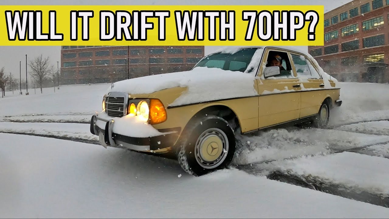Насколько хорош #Mercedes #W123 #240D на снегу? Узнайте.