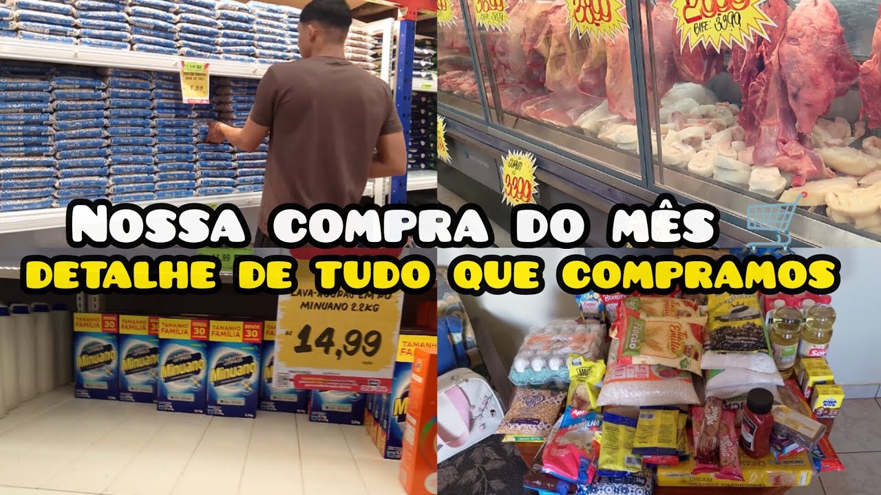 Tudo que compramos no Dia a Dia🛒 |nossa compra do mês, Valeu a Pena?