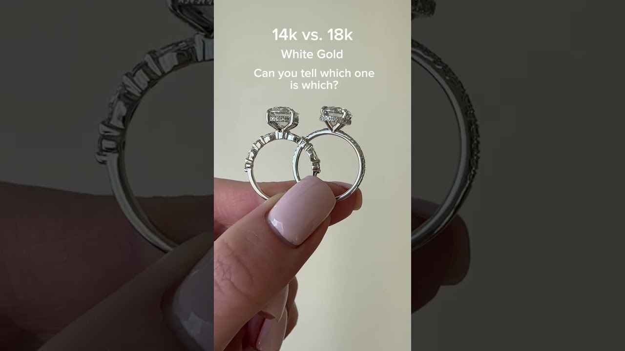 Can You See The Difference Between 14K and 18K White Gold?