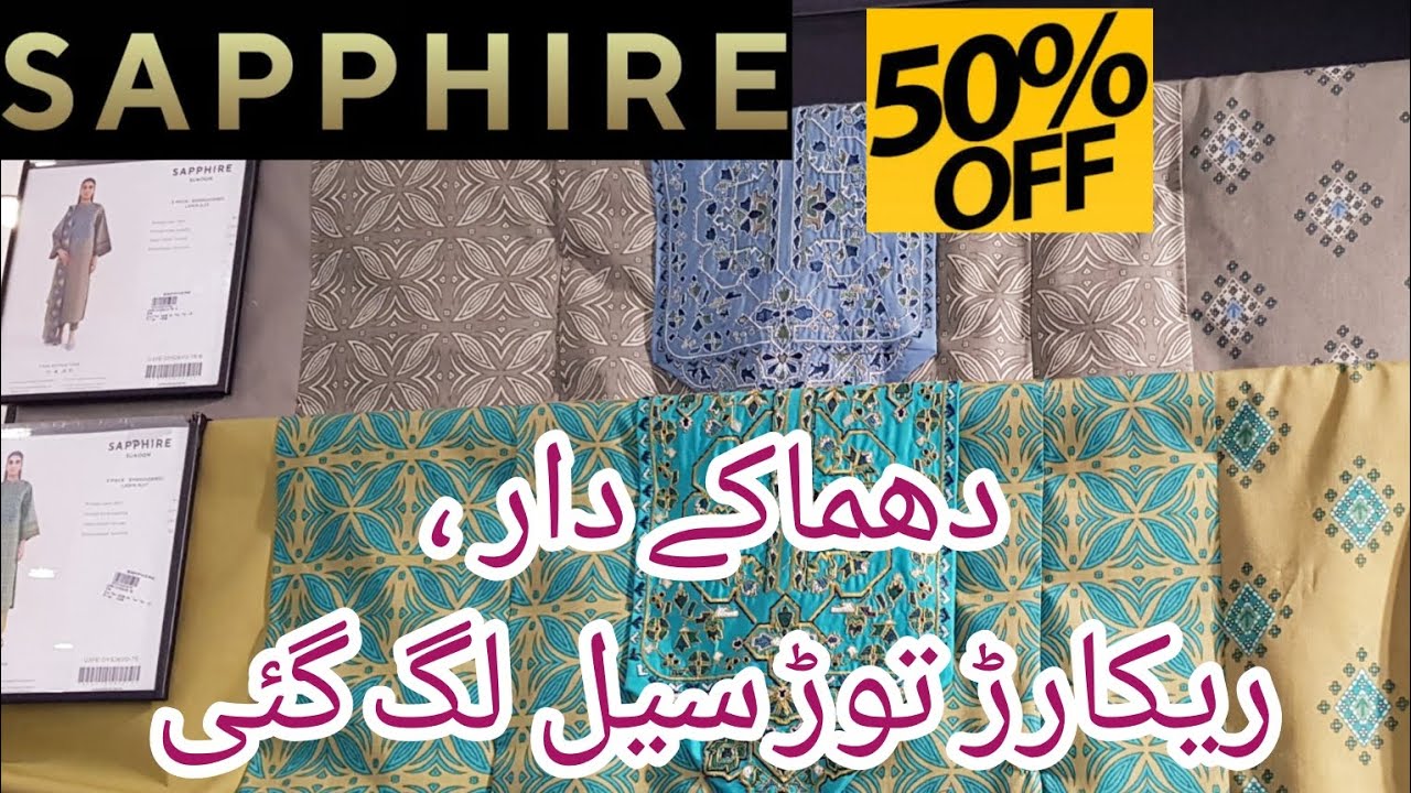 Sapphire Latest Unstitch Dresses Season End Winter Sale Flat 50% Off || January 2026