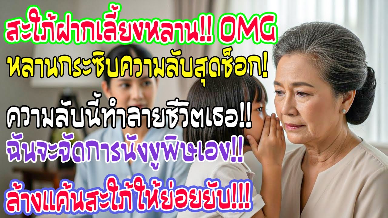 สะใภ้ฝากเลี้ยงหลาน จู่ๆหลานกระซิบความลับบางอย่าง รู้ความจริงแล้วฉันสาบานจะพังชีวิตมัน!