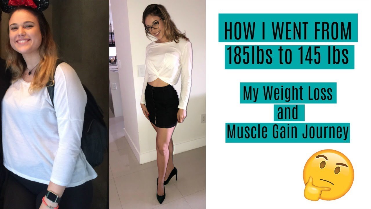 How I went from 185lbs to 145lbs! WEIGHT LOSS/MUSCLE GAIN !! - Ivana Cecilia