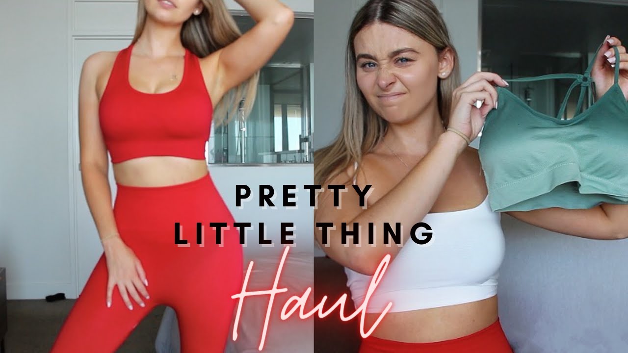 ASMR Pretty Little Thing Activewear Try-On Haul