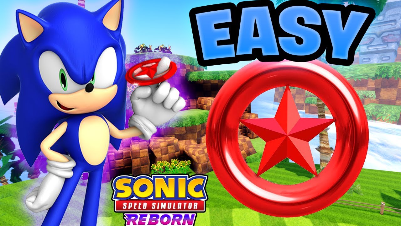 Как быстро получить красные кольца-звёзды! (Sonic Speed ​​Simulator)