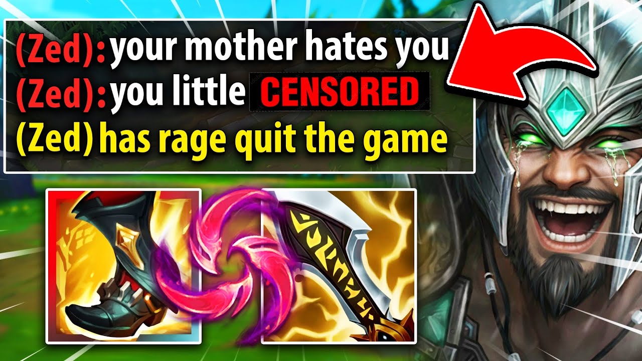 I beat this toxic Zed so bad and ruined his whole day (HE RAGED IN ALL CHAT)