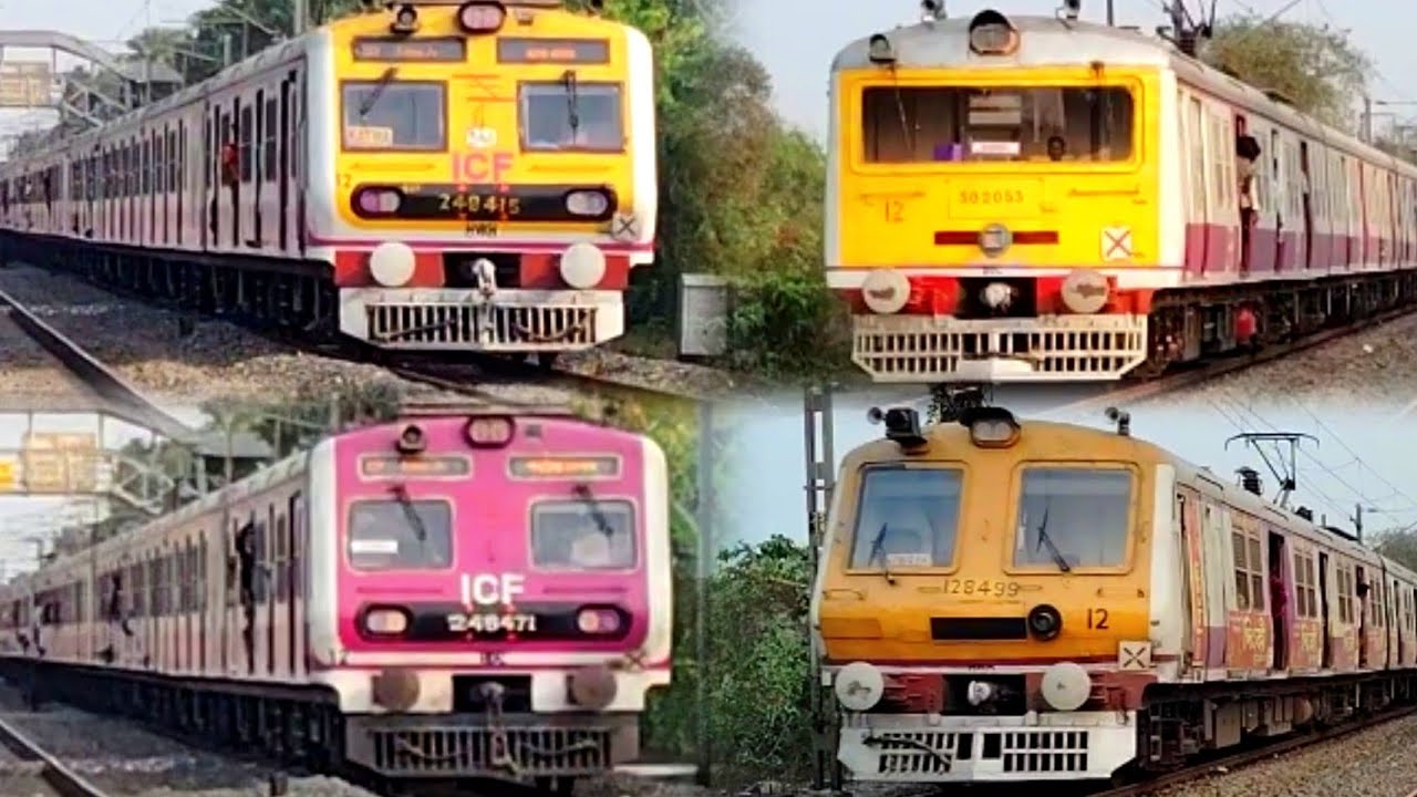 Different😱Types Quick Speedy EMU Local Trains Crossing & Overtake By Furious Express trains। (IR)