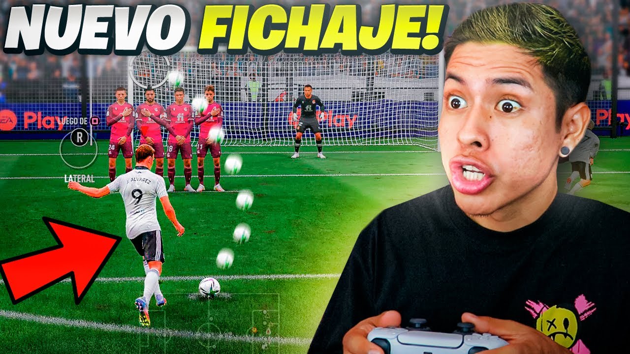 EPIC TIRO LIBRE de mi NUEVO DELANTERO en el MODO CARRERA 😱 (FIFA22)