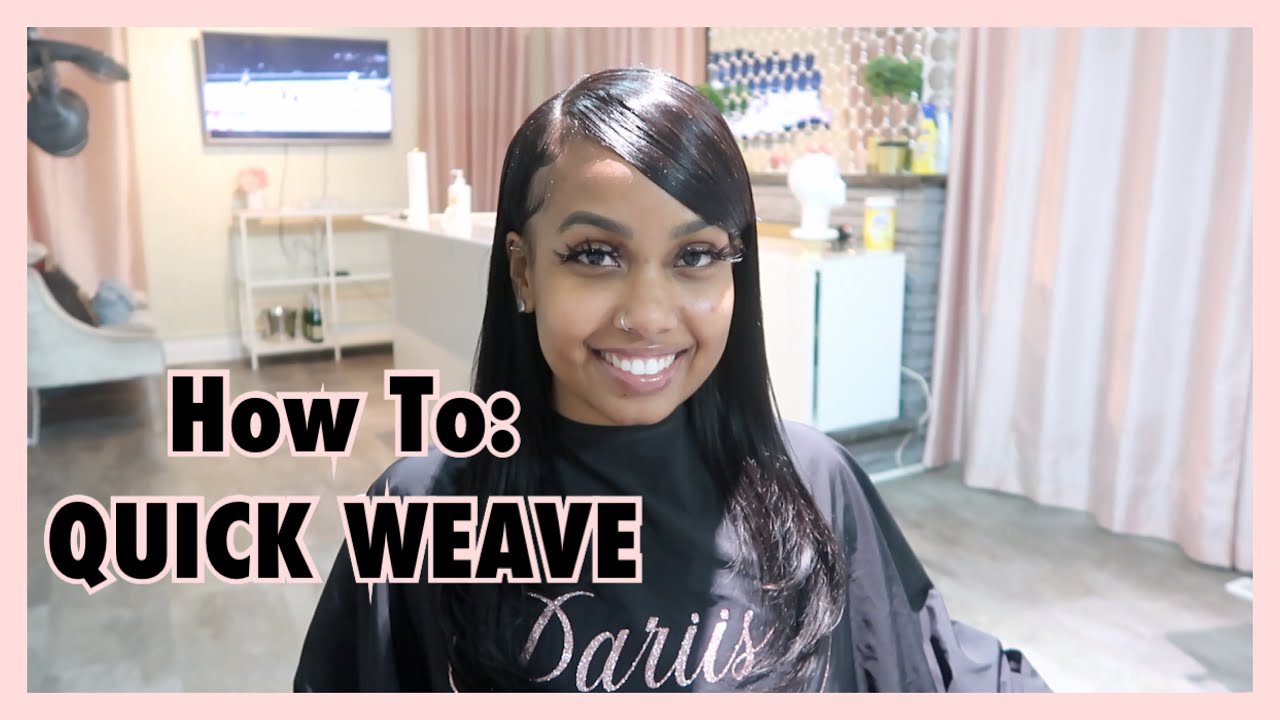 How To: Side Part Quick Weave || Quick & Easy Hairstyle
