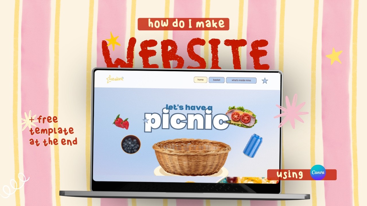 Как создать милый и эстетичный сайт в Canva ★ Мой простой способ + ссылка на бесплатный шаблон 😻💛