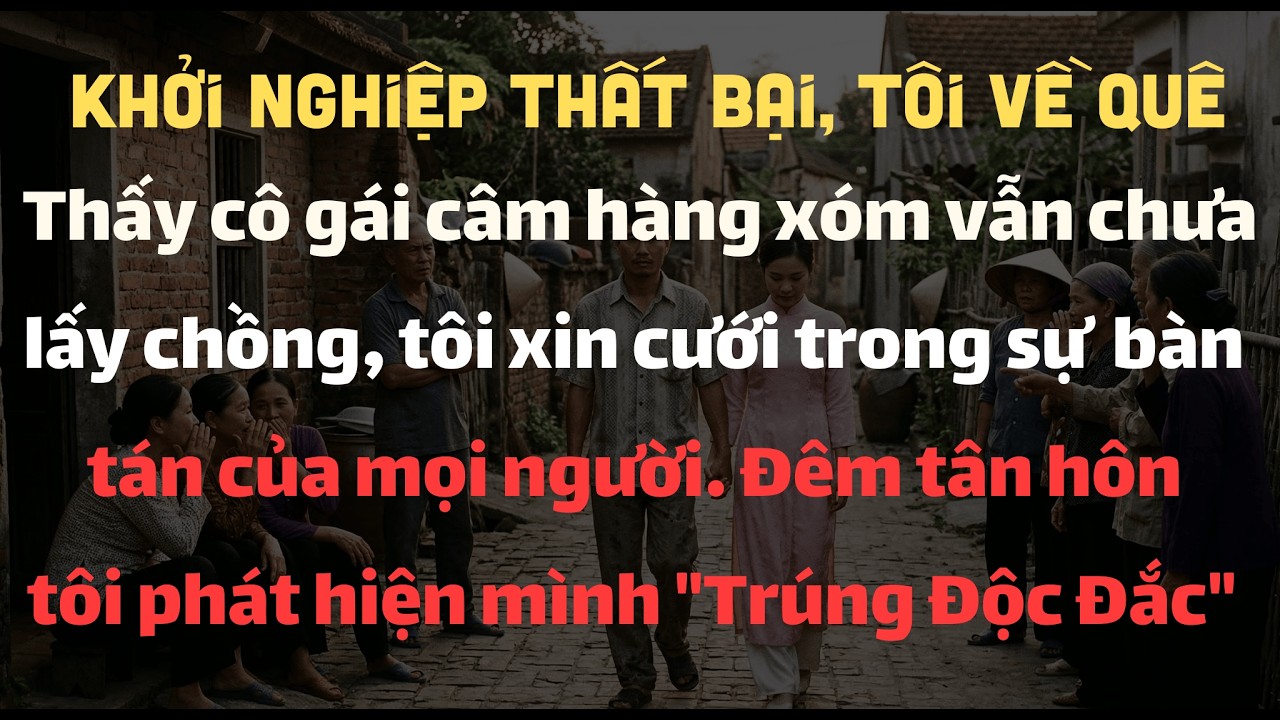 Khởi Nghiệp Thất Bại, Tôi Về Quê Cưới Cô Gái Câm, Mặc Kệ Hàng Xóm Xì Xào. Đêm Tân Hôn, Tôi Phát Hiện