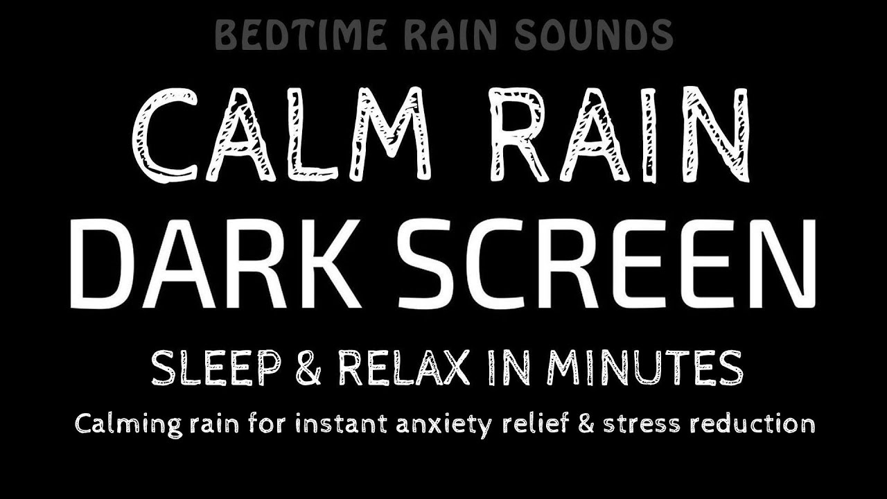 SLEEP INSTANTLY with Calming RAIN Sounds (No Thunder) for Instant Anxiety Relief & Stress Reduction