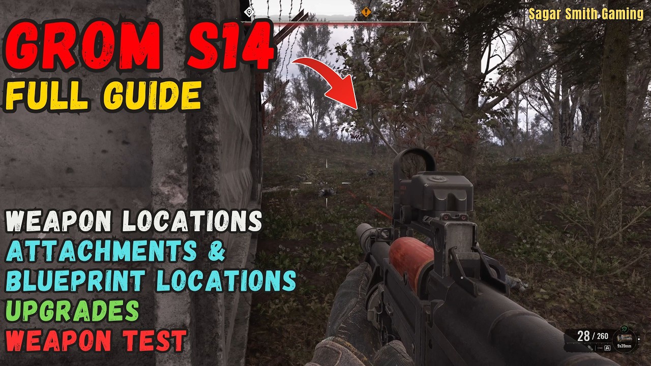 STALKER 2 Grom S14 Full Guide: Locations, Attachment Locations, Upgrades, Comparison & Weapon Test