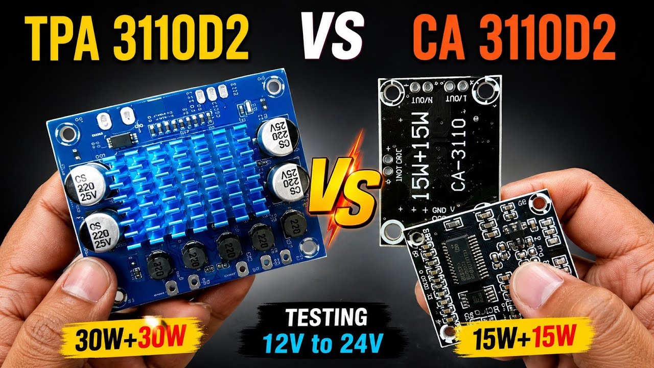TPA 3110 D2 vs CA 3110 Testing with 12V to 24V | A Dangerous Journey