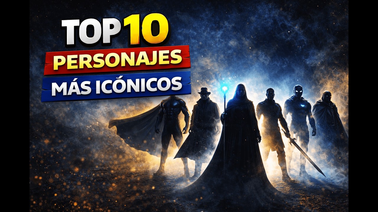 TOP 10 PERSONAJES MÁS ICÓNICOS DE LA HISTORIA (Los Más Legendarios de la Ficción)