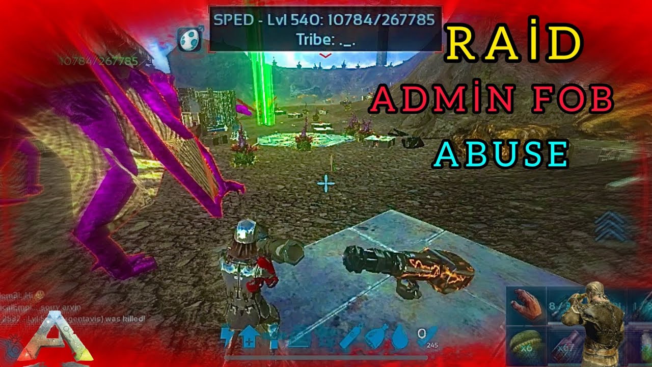 ARK  | PvP SERVER RAİD ADMİN FOB GAY ABUSE SERVER #pvp #arkmobile #pvpserver
