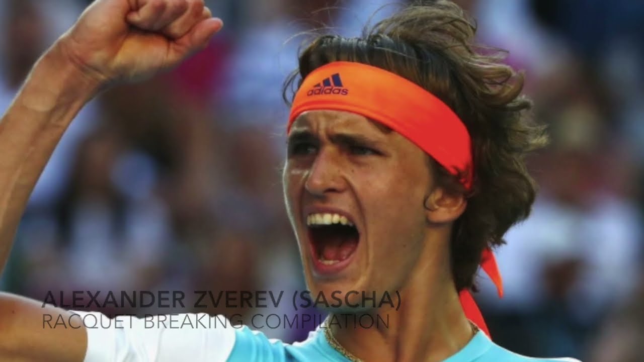 Alexander Zverev Racquet Breaking Compilation