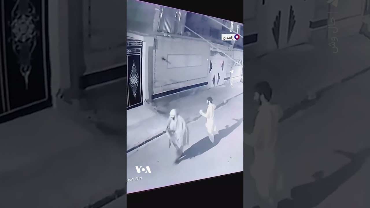 ویدئوی دوربین مداربسته از لحظه سرقت کابل‌های برق در زاهدان