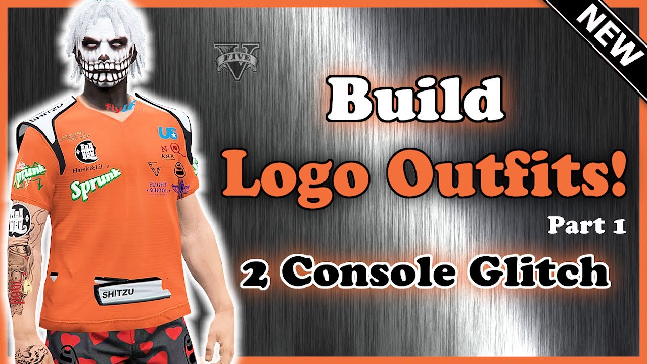 GTA 5 *MALE* Build Your Own LOGO Outfits! (Part 1) 2 CONSOLE GLITCH! (1.52) Create Custom Outfits!