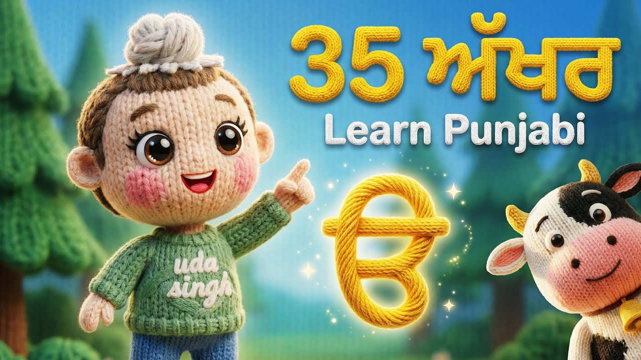 learn Punjabi in 30 mins🌈 | Alphabet, Colors, Rhymes for Babies | Non-Stop Kids Fun!