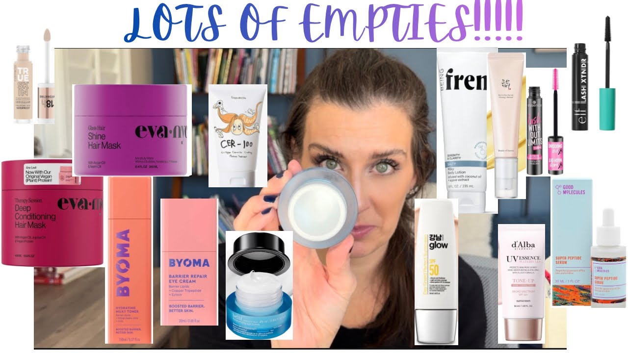 Lots of empties, skin care, hair care, a few makeup items!! 
