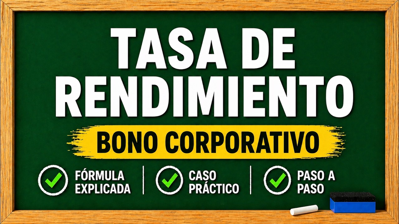 TASA DE RENDIMIENTO DE UN BONO