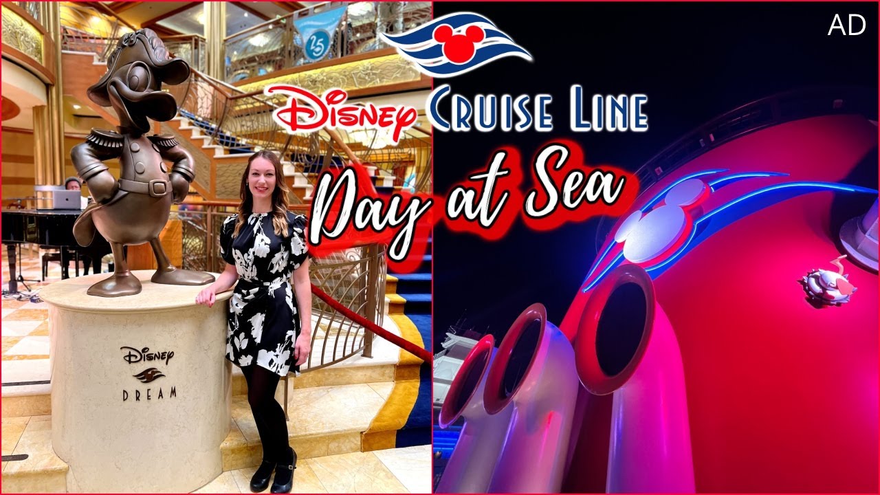 DAY 2 AT SEA Disney Cruise UK Vlog 🚢 Disney Dream British Isles from Southampton l aclaireytale AD