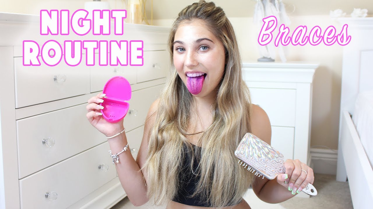My First NO BRACES NIGHT ROUTINE | Retainer Tutorial | Rosie McClelland