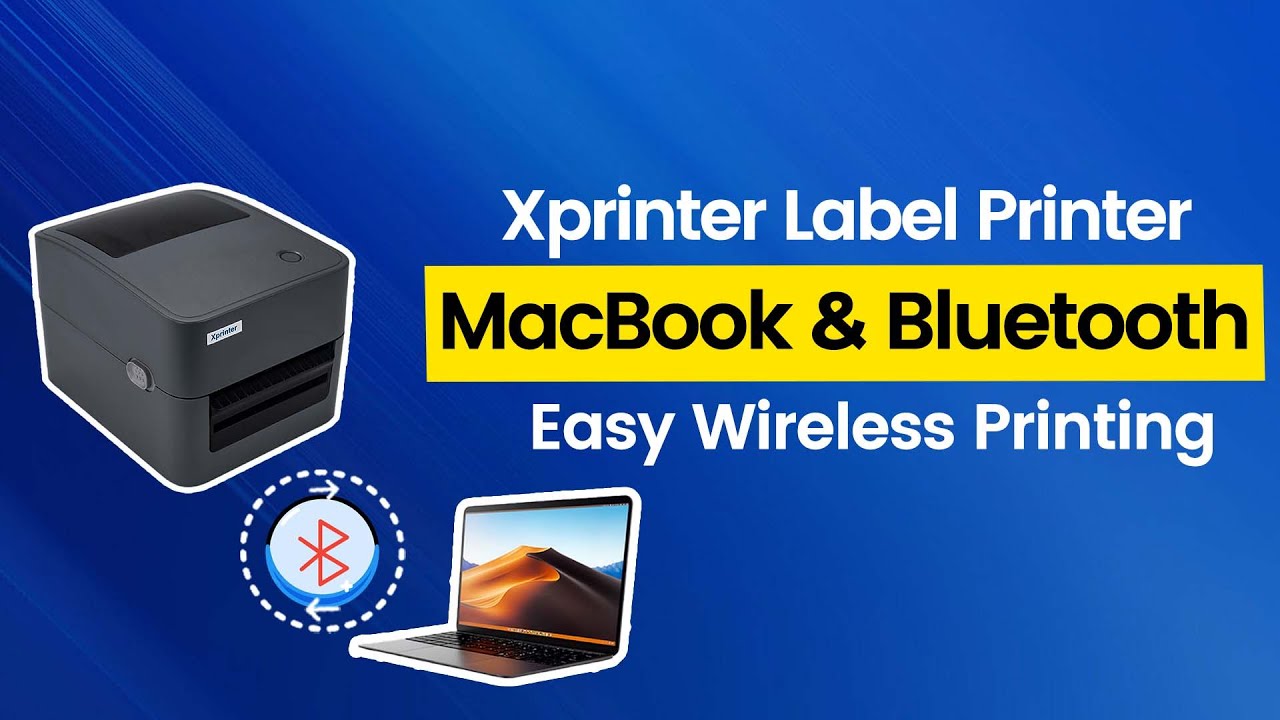 Новая функция Bluetooth в Xprinter: легко подключите свой MacBook к принтеру этикеток.