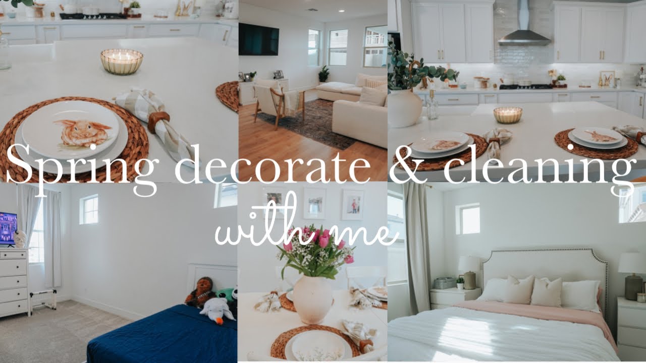 🌼 SATURDAY MORNING SPRING DECORATING AND CLEANING MOTIVATION || CLEAN WITH ME || HOUSE CLEANING