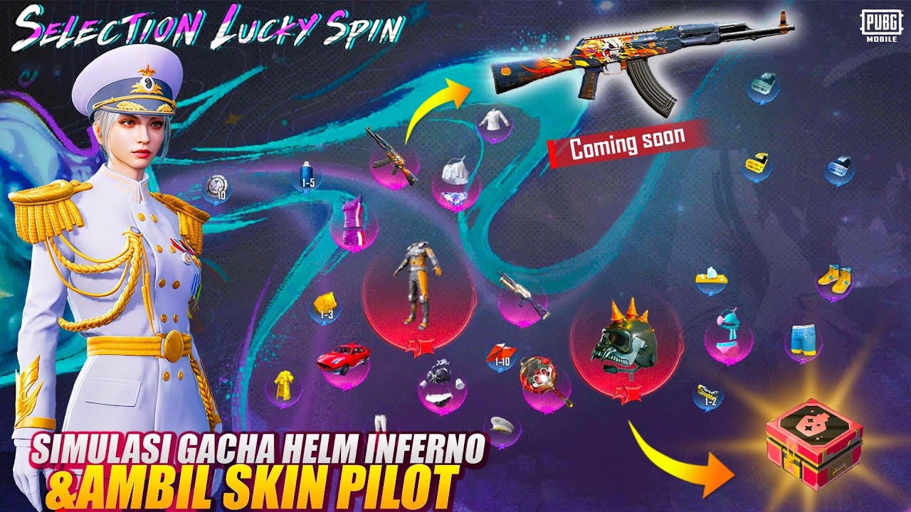 SIMULASI GACHA HELM INFERNO KITA NGAMBIL SKIN PILOT KEREN INI DI PETI BARU GUYS APAKAH HOKY🔥😂😂🔥