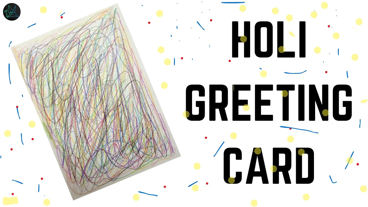 Colourful HOLI Greeting card|GMRVS ARTS AND CRAFTS|#happyholi