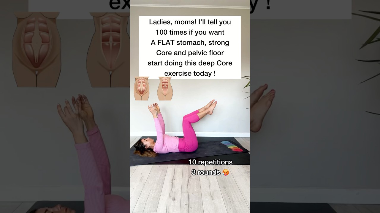 Game-changer for Flat stomach, strong core especially lower belly + pelvic floor #flatstomach #core