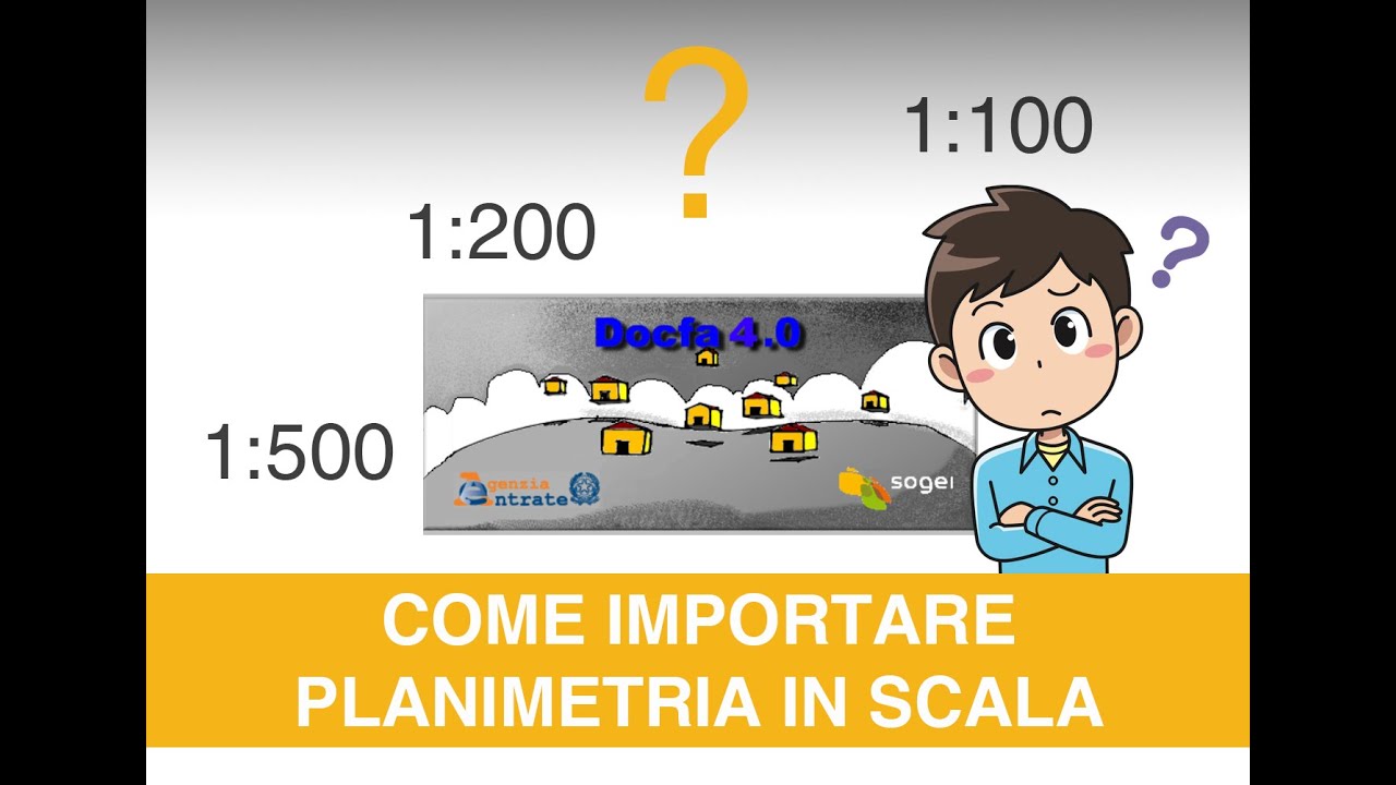 esempio DOCFA - come importare planimetria in scala