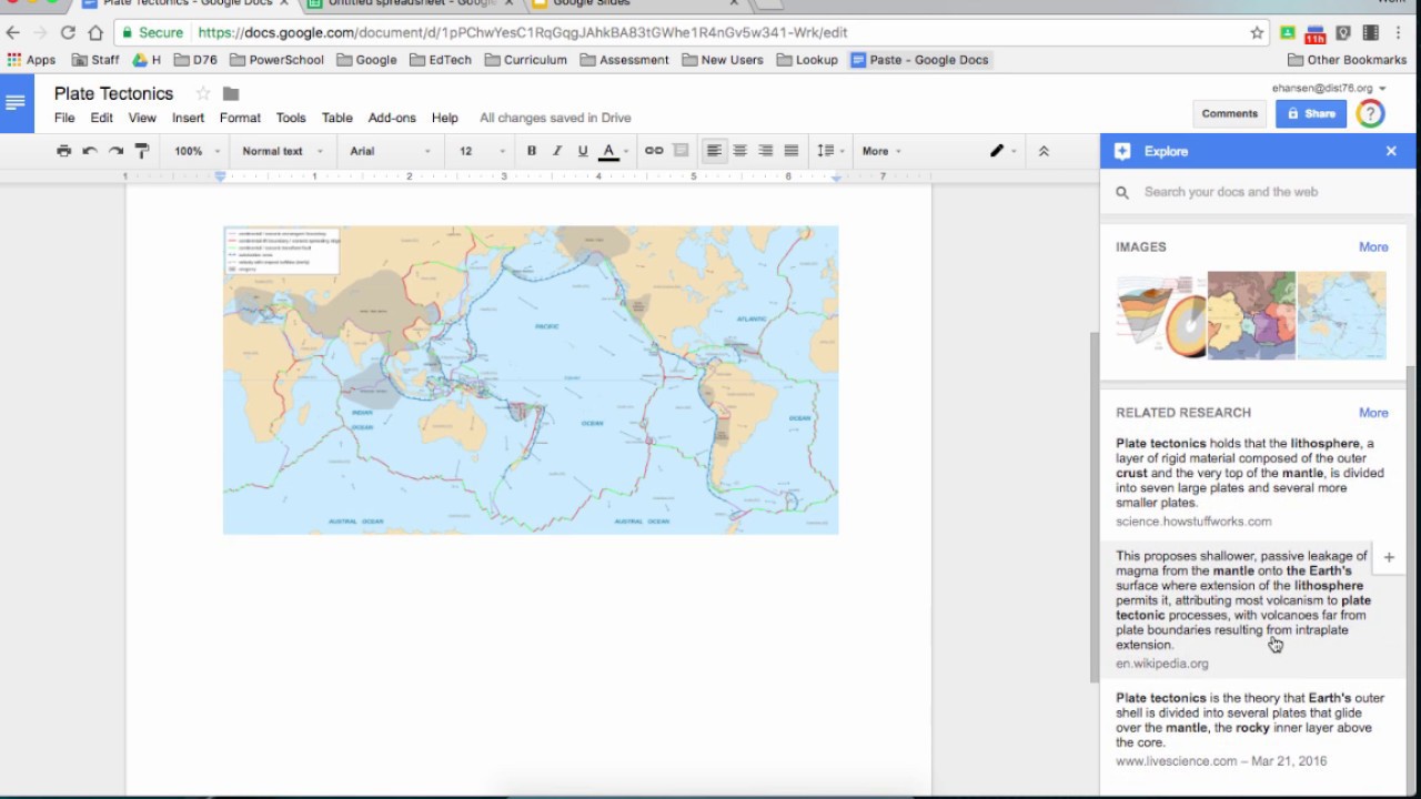 Explore in Google Apps