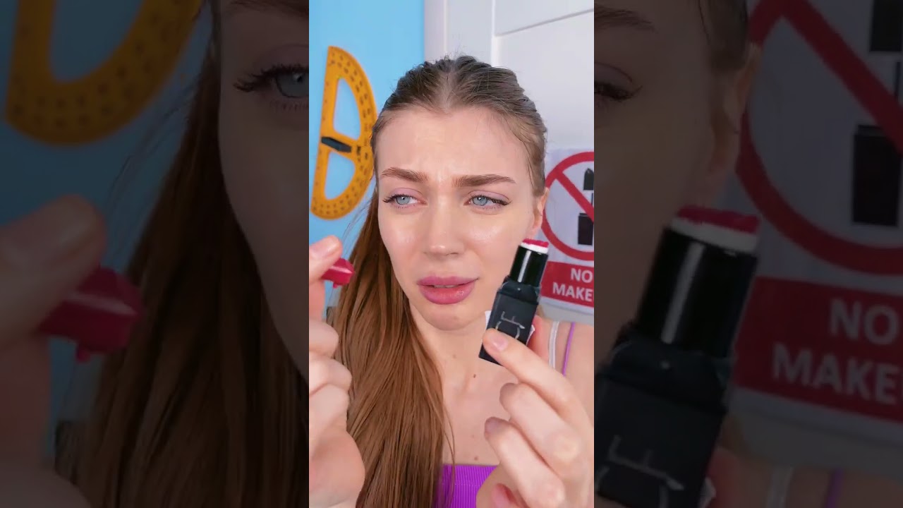Sneak Makeup! DIY Lipstick 💄 #shorts