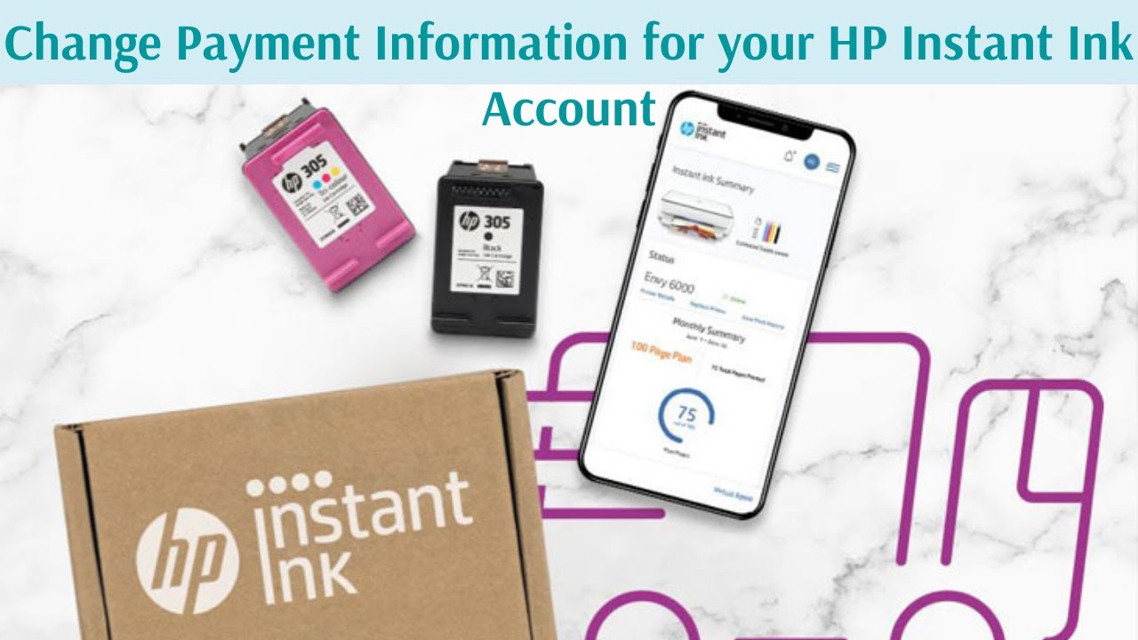 Как изменить платежную информацию в аккаунте HP Instant Ink