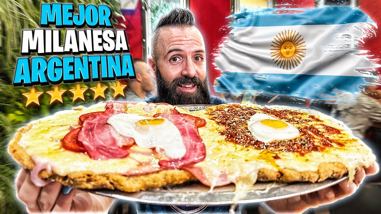 ESPAÑOL PRUEBA POR PRIMERA VEZ LA MILANESA ARGENTINA EN BUENOS AIRES: EL ANTOJO