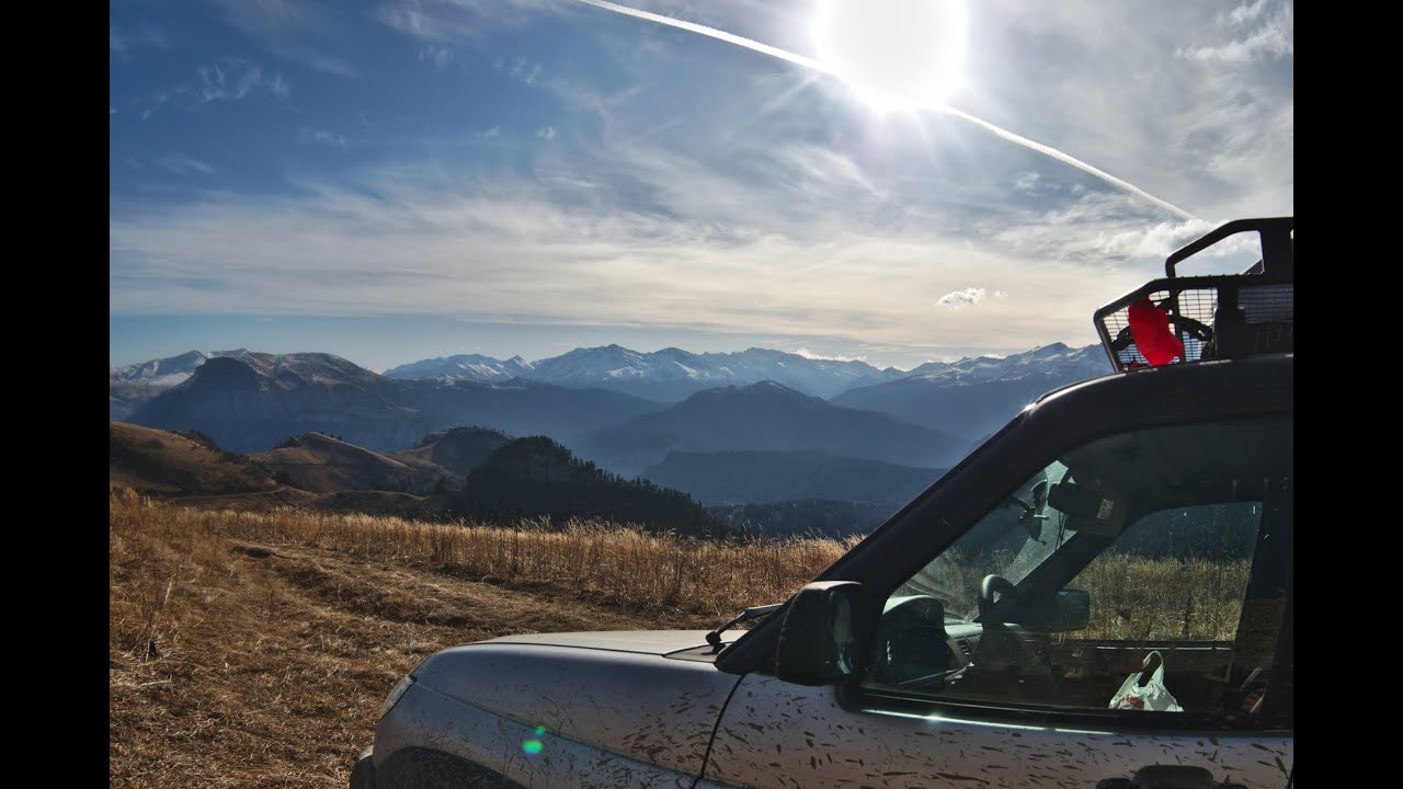 Вся дорога на Бамбаки с места водителя УАЗа/All route to the Bambaki ridge from the driver's seat