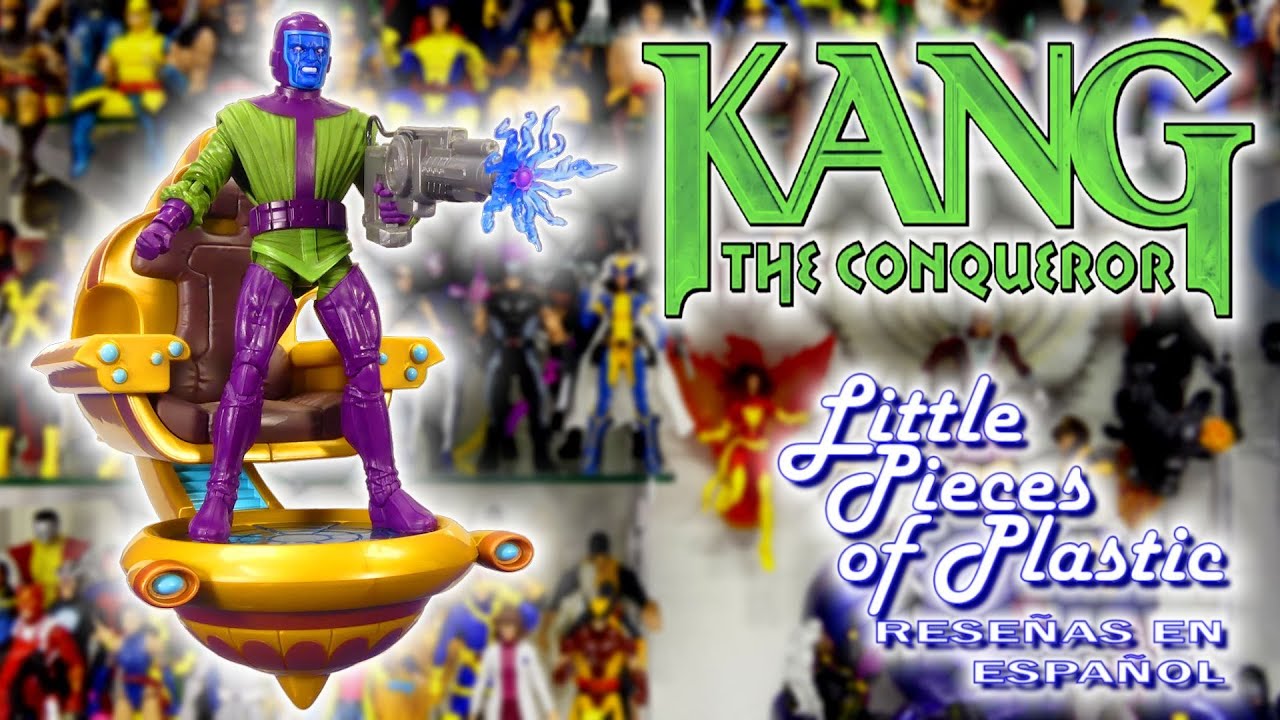 Kang The Conqueror & Time Chair Pulse Con 2024 Marvel Legends Revisión Review Little Pieces Plastic