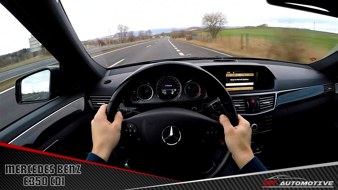 Mercedes Benz E350 CDI POV Test Drive + Acceleration 0 - 200 km/h