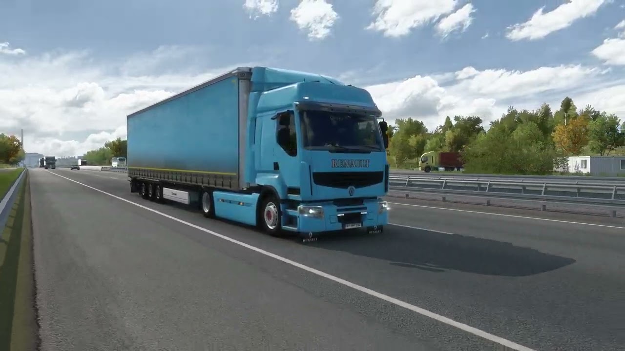 Renault Premium Low Deck - Euro Truck Simulator 2 | ETS2 1.50 | 4K gameplay